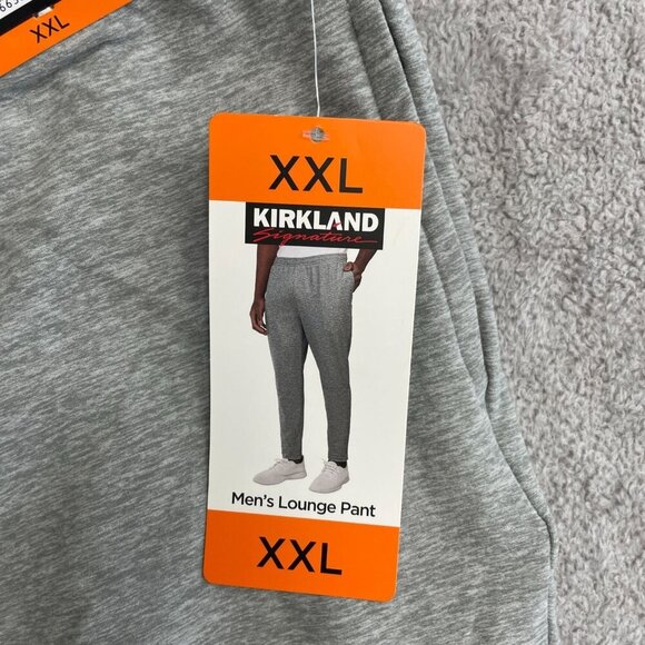 NEW Kirkland Signature Men's XXL Lounge Pants Gray Moisture-Wicking Polyester - Picture 4 of 7
